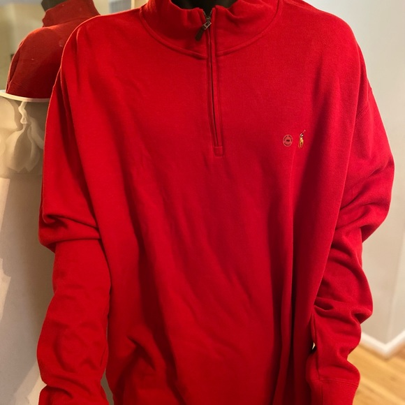 Polo Ralph Lauren Men's Big & Tall Estate-Rib Quarter-Zip Pullover - Picture 5 of 5